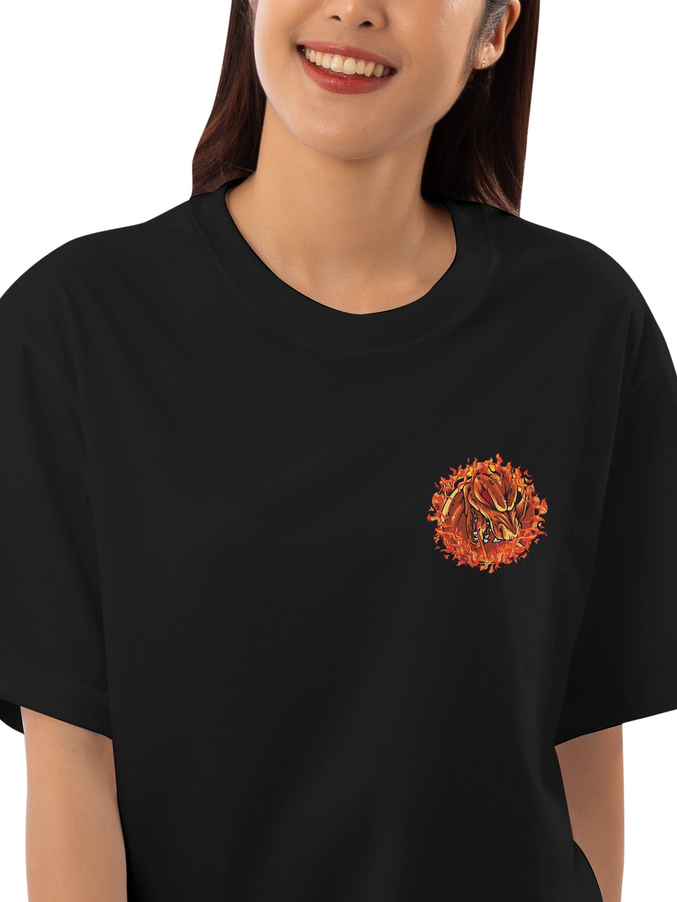 Poke Fiery Dragon Oversize T-Shirt