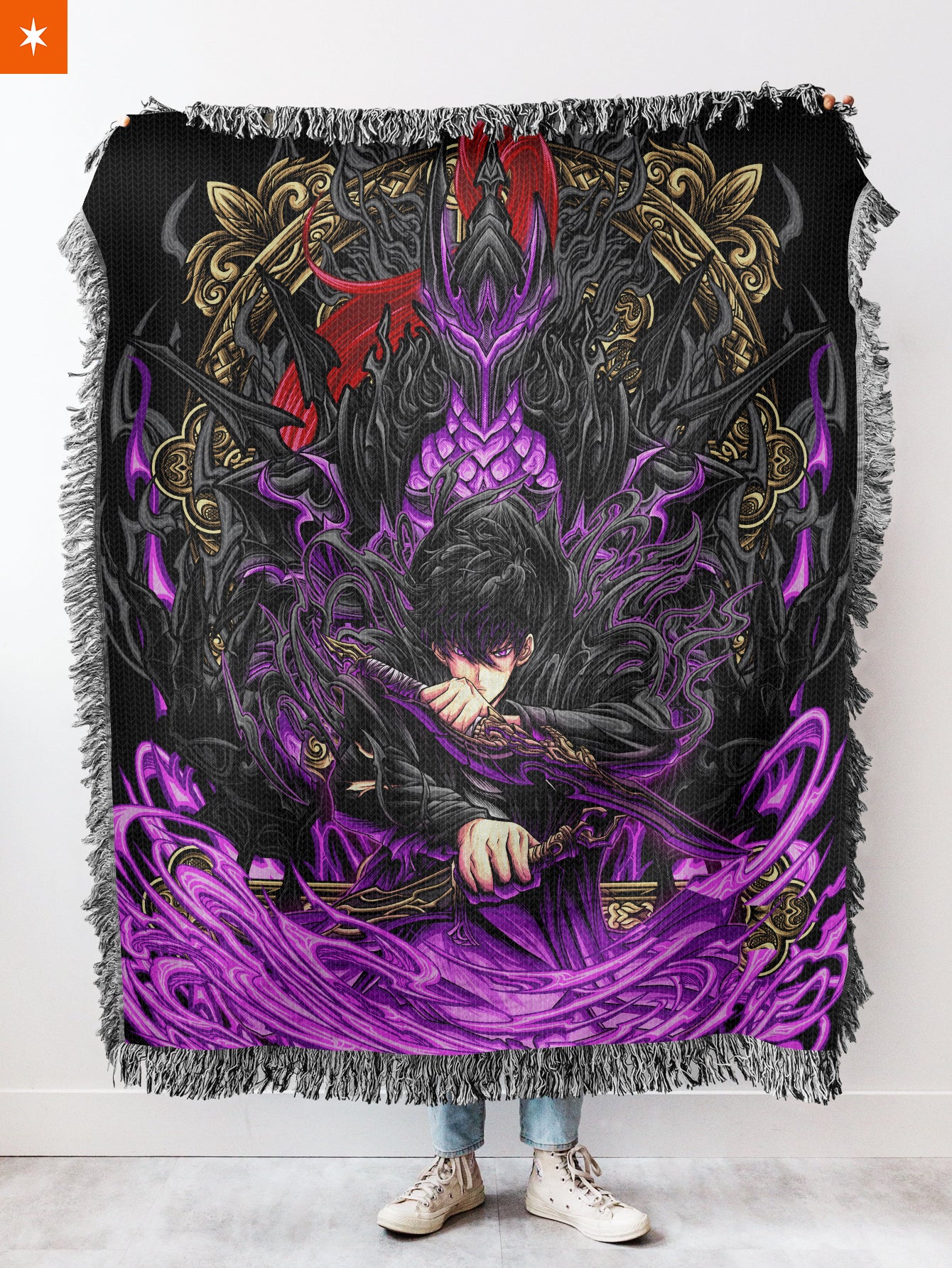 SL Purple Knight Woven Tapestry