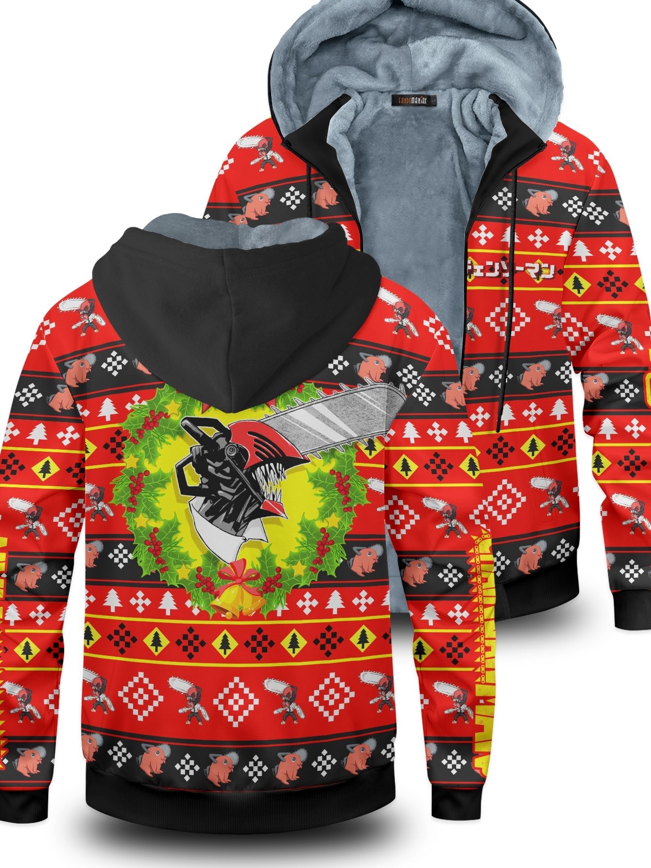 Christmas zipper online hoodie