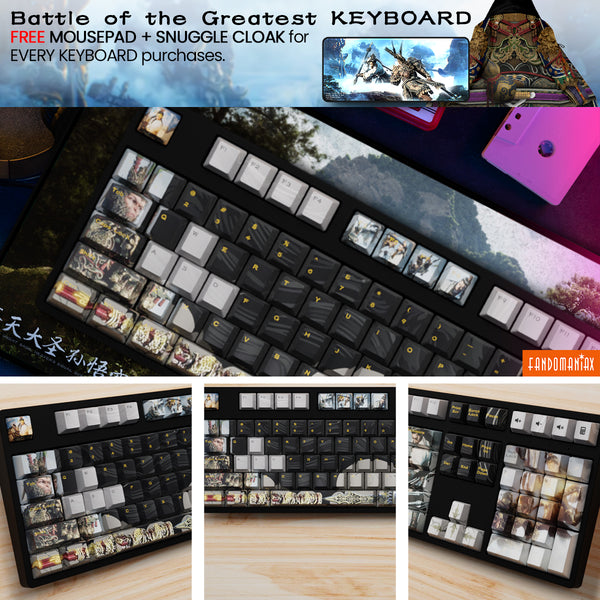 Battle of the Greatest Keycap & Deskmat + Snuggle Cloak Bundle