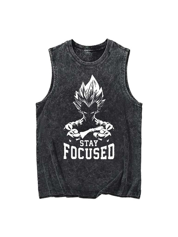 Stay Focused Vintage Pump Cover Tank Top