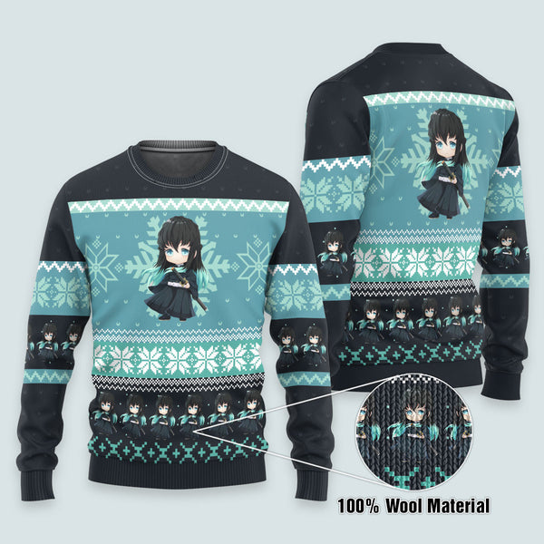 Chibi Muichiro Unisex Wool Sweater