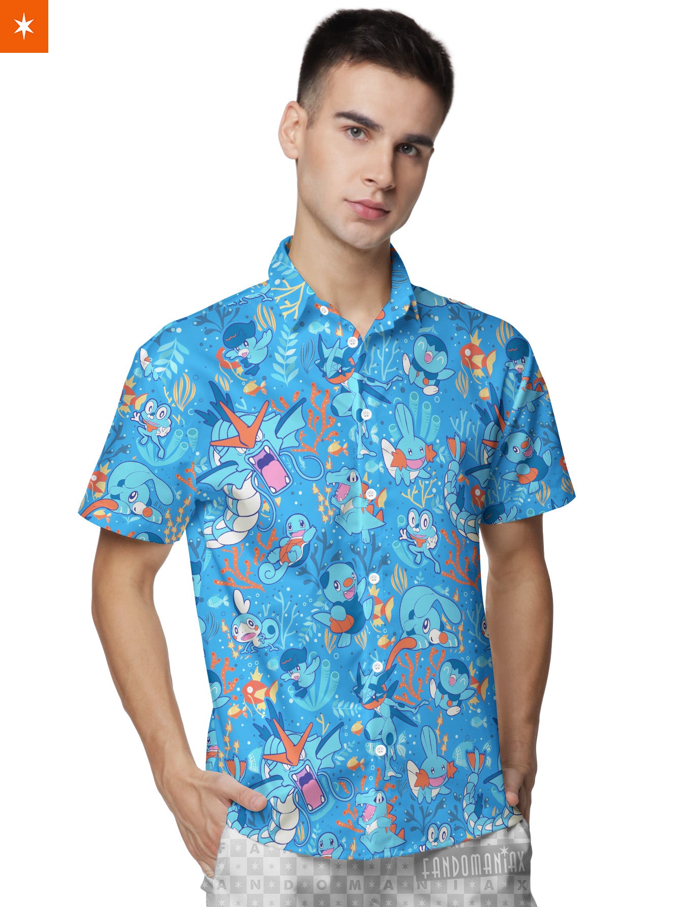Water Type Aloha Hawaiian Shirt