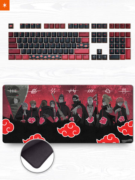Akatsuki Themed Keycap & Deskmat – Fandomaniax
