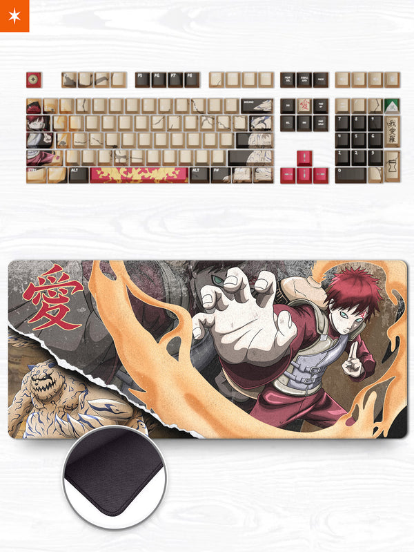 Gaara Themed Keycap & Deskmat