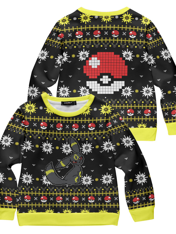 OG Umbreon Xmas Kids Unisex Wool Sweater