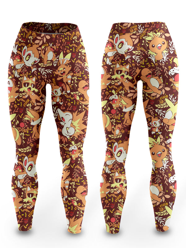 Fire Type Aloha Unisex Tights