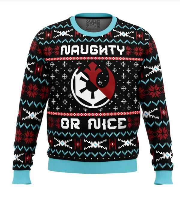 Naughty or Nice Unisex Wool Sweater