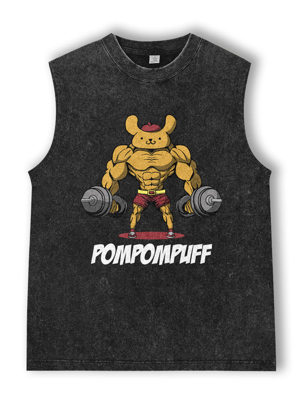 Pompompuff Vintage Pump Cover Tank Top