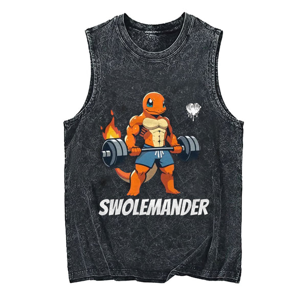 Charmander Gym Vintage Pump Cover Tank Top