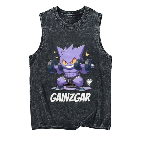 Gainzgar Gym Vintage Pump Cover Tank Top