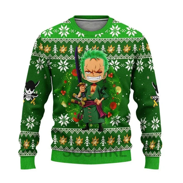 Pirate Hunter Christmas Unisex Wool Sweater