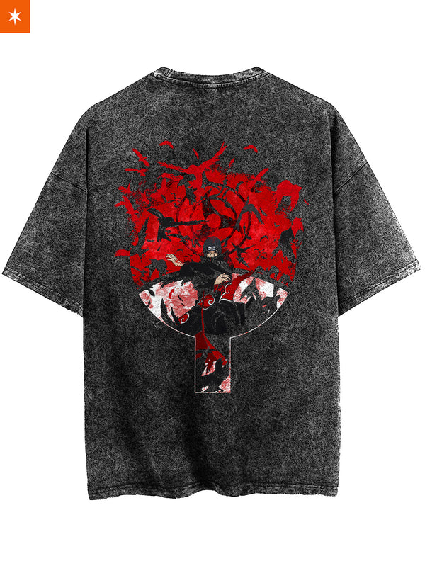 Itachi Summoning Crow Urban Fashion Vintage T-Shirt
