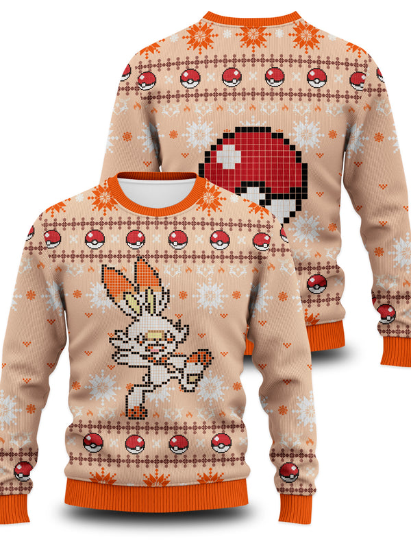 OG Fire Type Xmas Unisex Wool Sweater