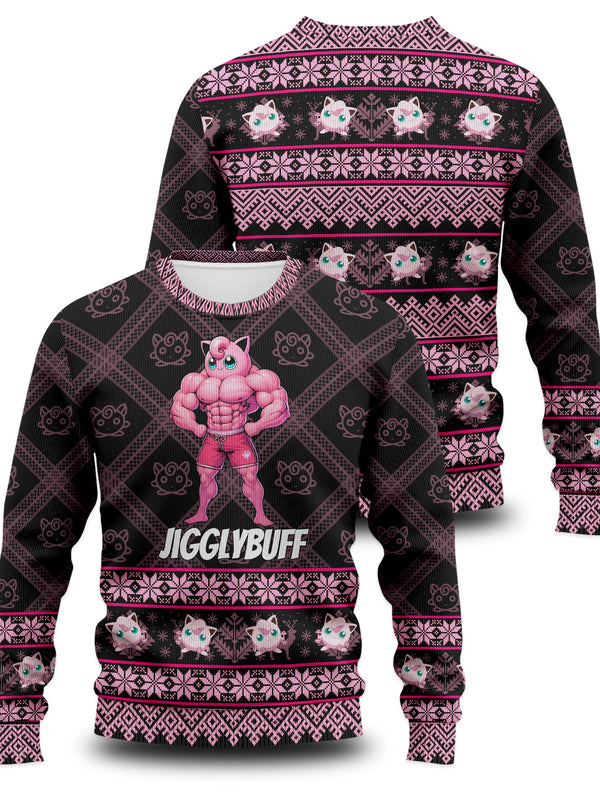 Jigglybuff Gym Unisex Wool Sweater