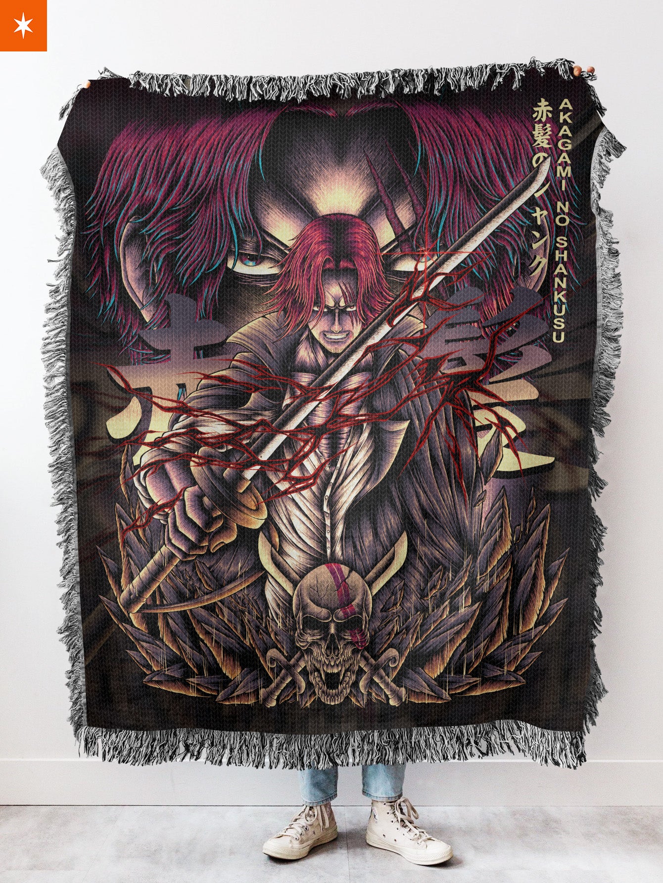 Captain of the Red Force Woven Tapestry