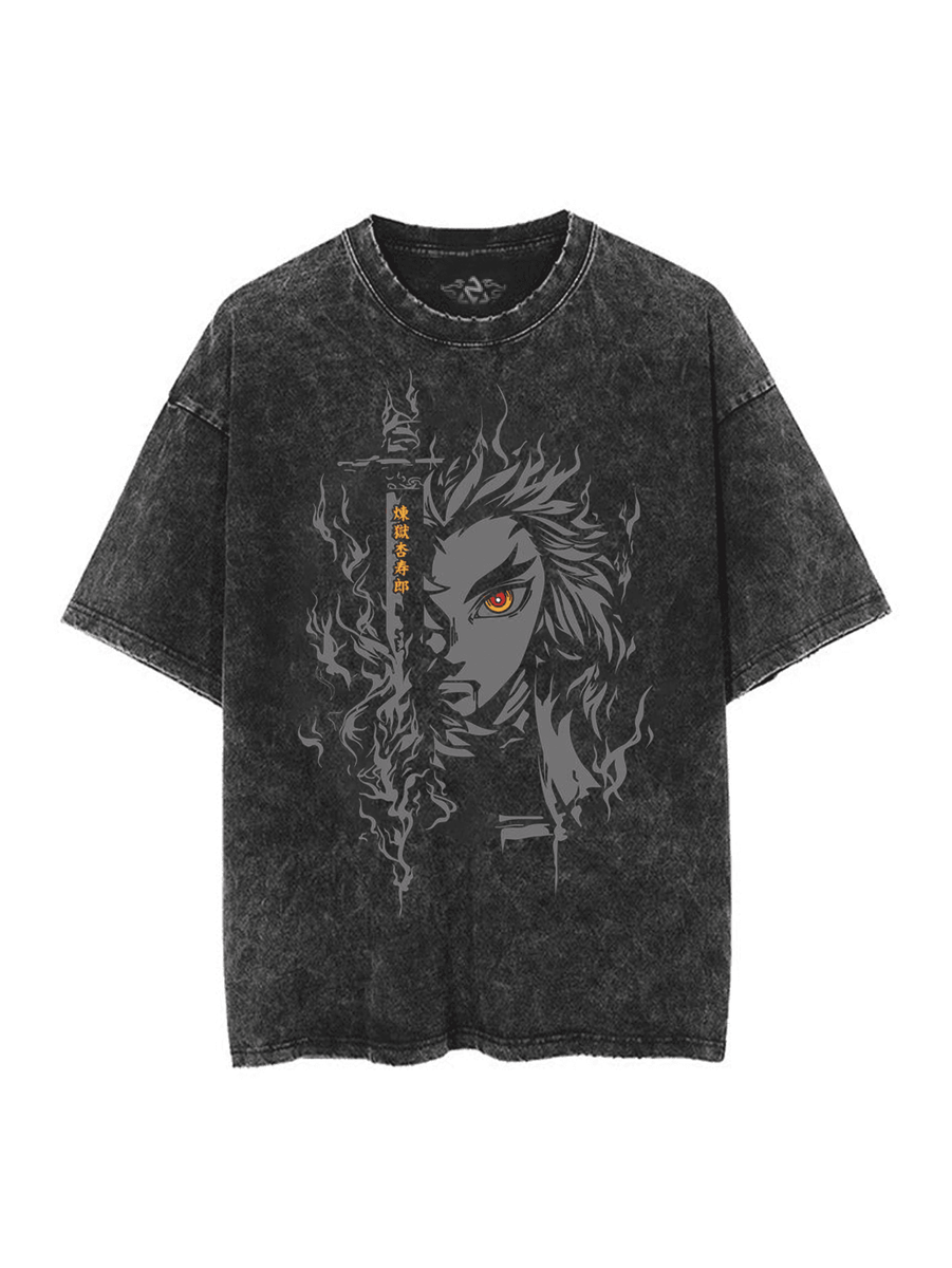 Rengoku Vintage TShirt Fandomaniax