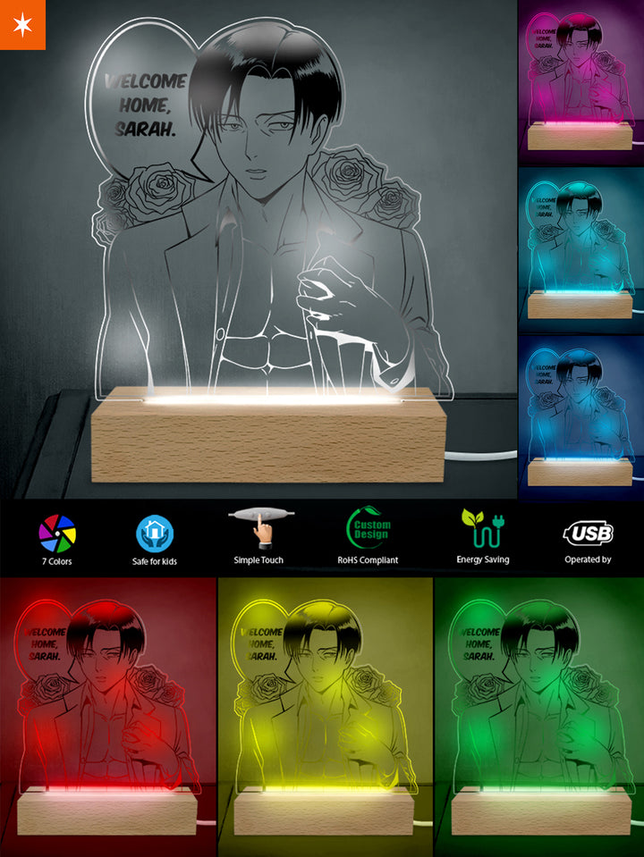 Fandomaniax - Personalized Levi BF Acrylic Night Light