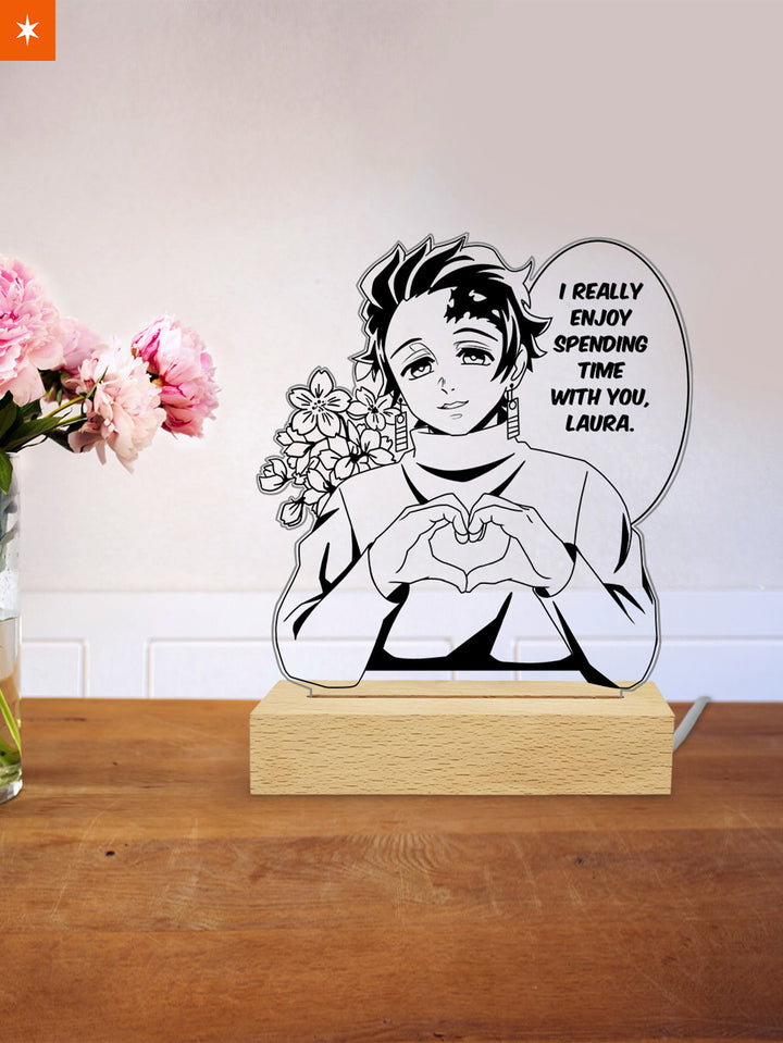 Fandomaniax - Personalized Tanjiro BF Acrylic Night Light