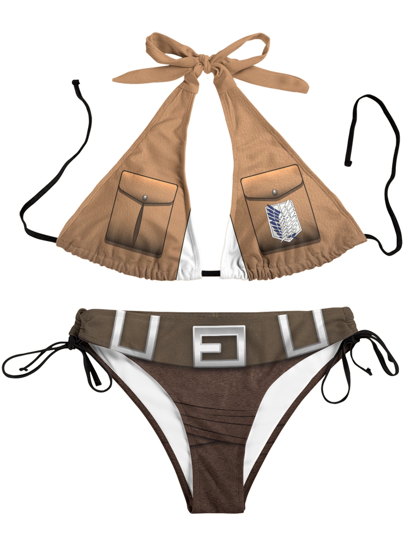 Fandomaniax AOT Corps Bikini Swimsuit