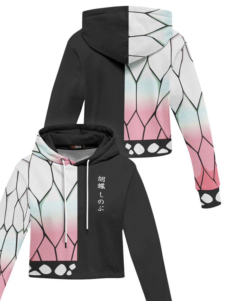 Fandomaniax - Shinobu Fashion Cropped Hoodie