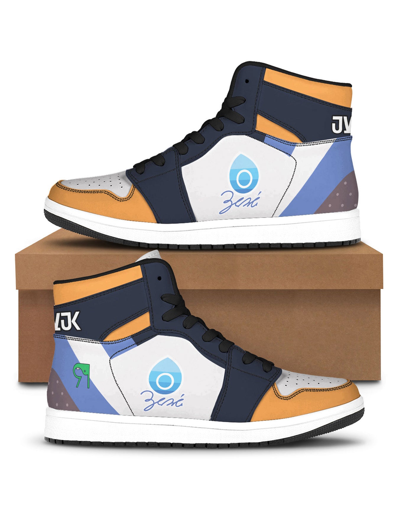 Fandomaniax - [Buy 1 Get 1 SALE] Poke Water Uniform JD Sneakers