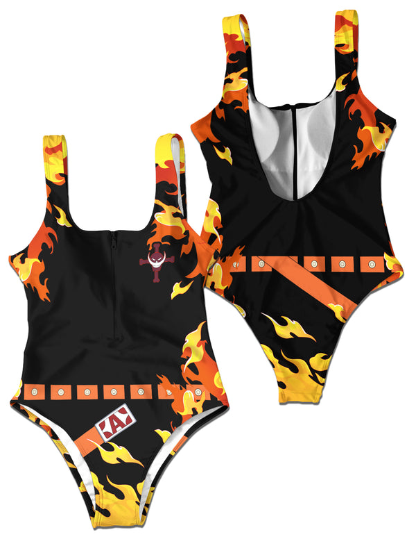 Fandomaniax - Fire Fist Summer One Piece Swimsuit