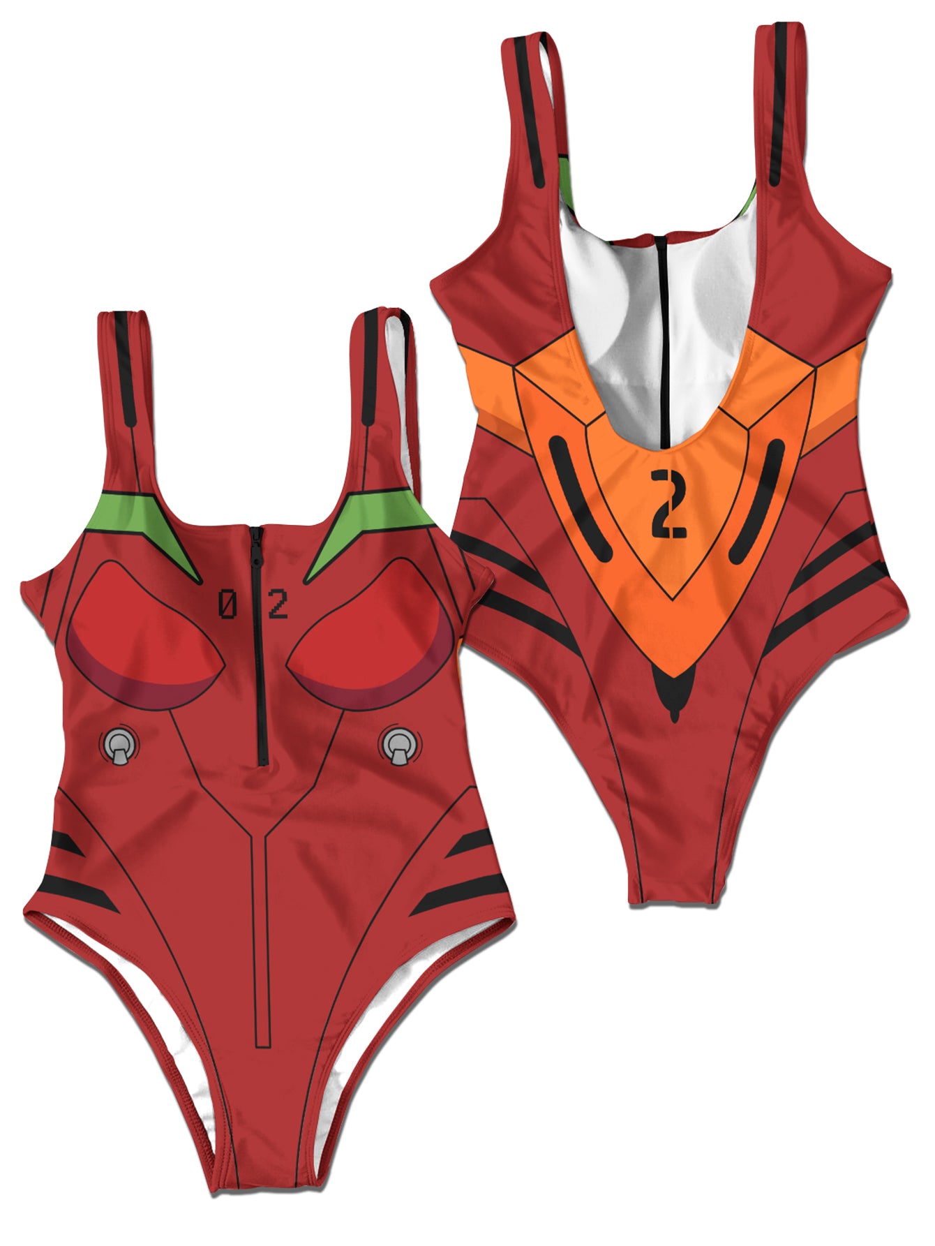 Fandomaniax - Neon Genesis Asuka One Piece Swimsuit