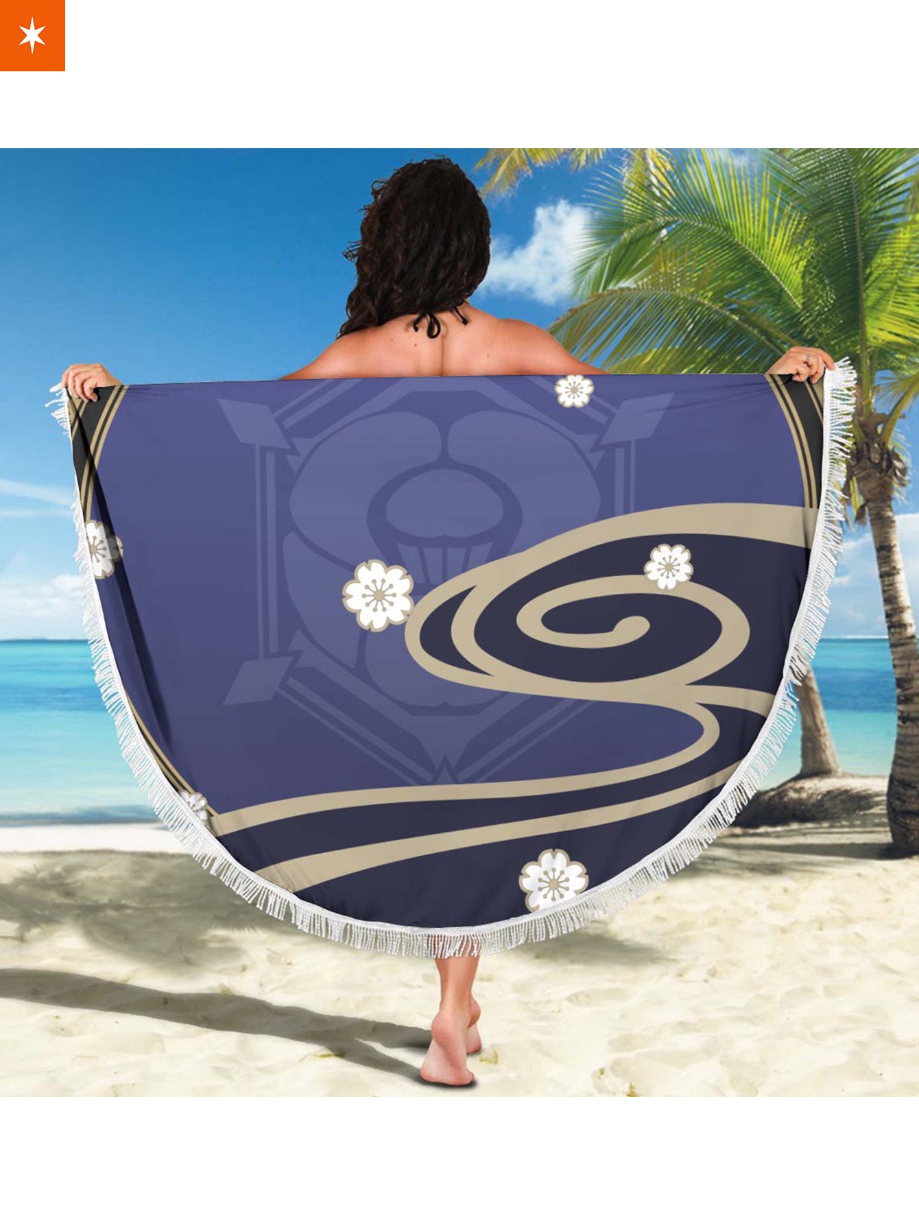 Fandomaniax - Ayaka Season Round Beach Towel