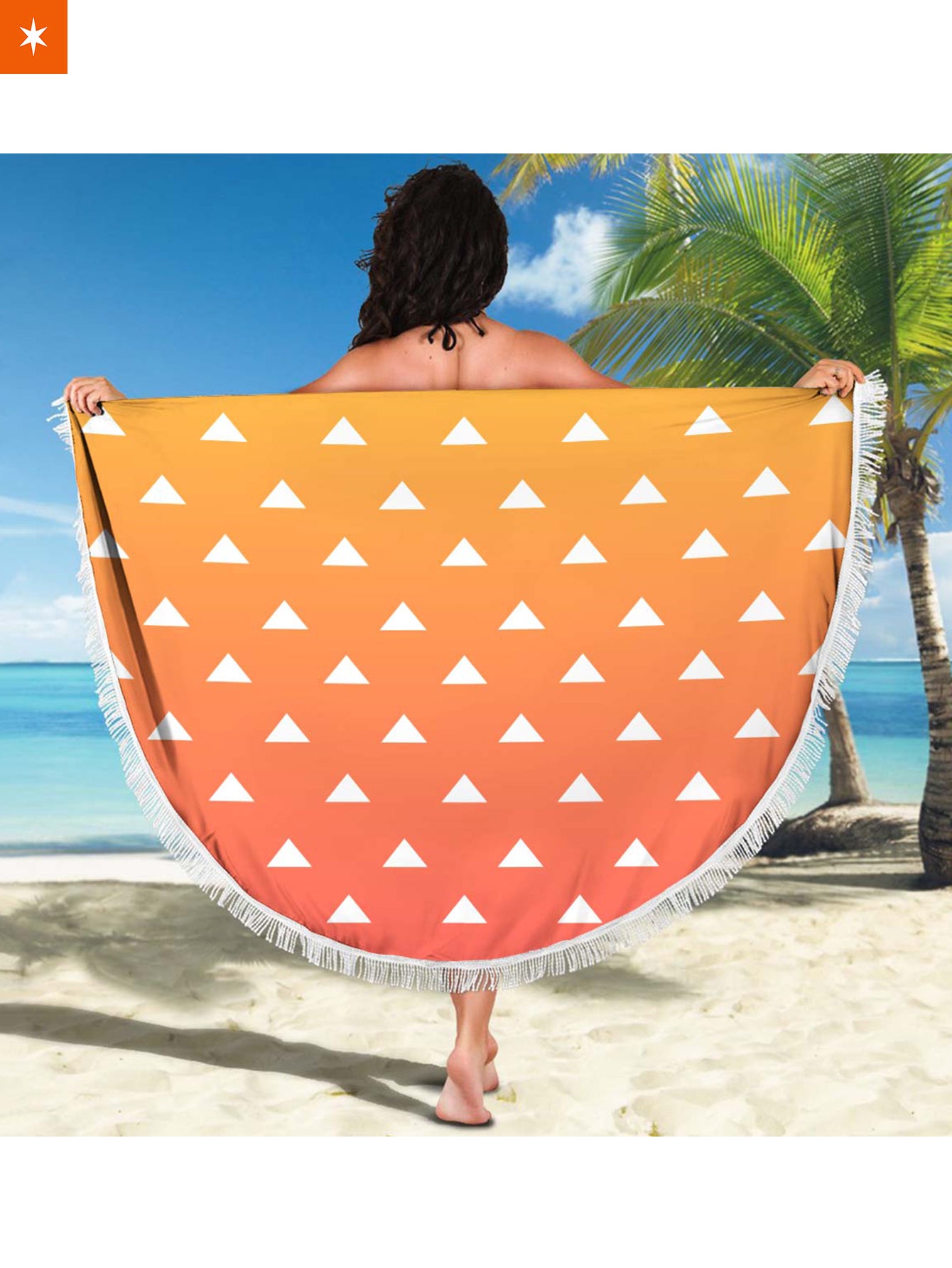 Fandomaniax - Cozy Zenitsu Round Beach Towel