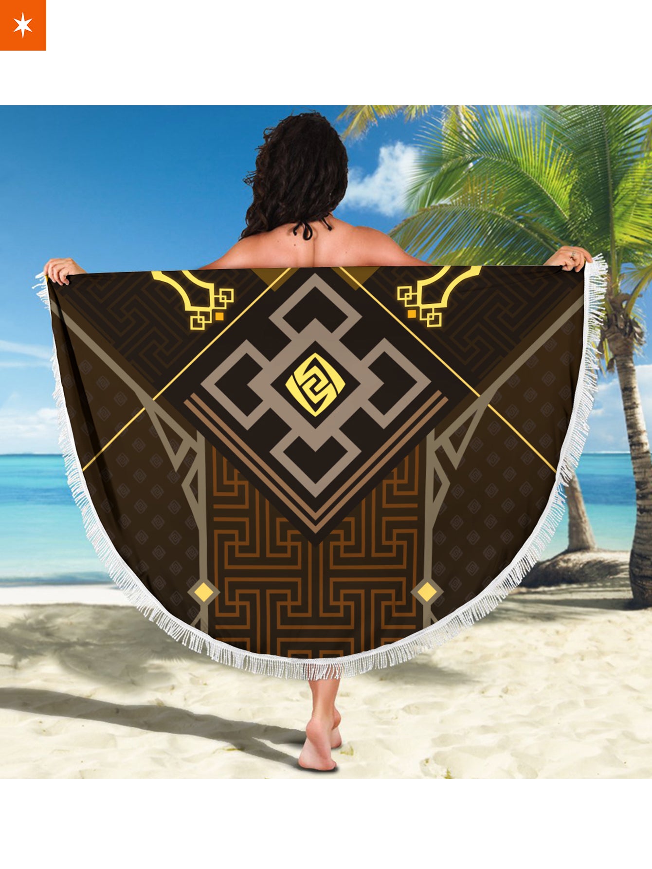 Fandomaniax - Zhongli Season Round Beach Towel