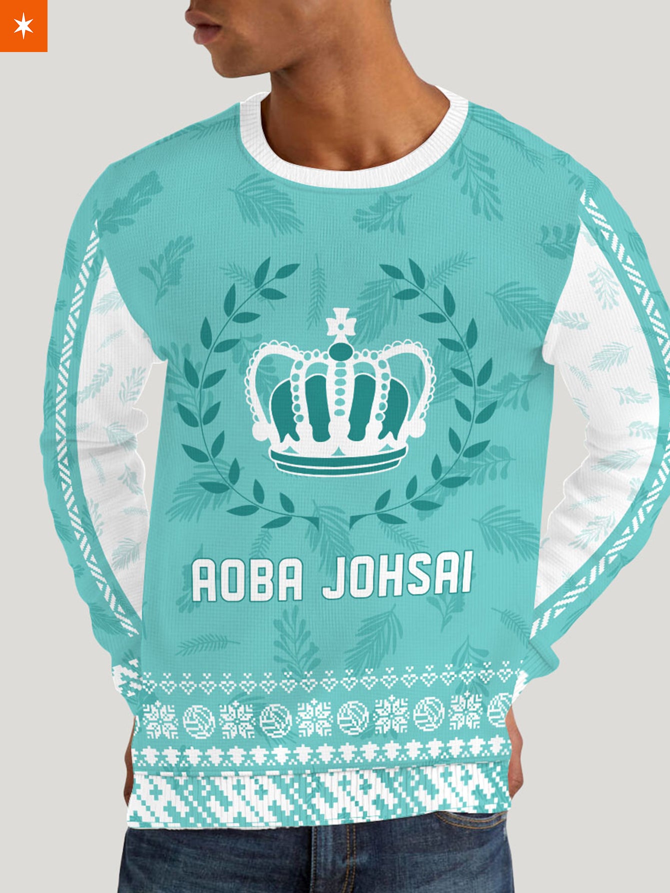 Fandomaniax - Aoba Johsai Jersey Christmas Unisex Wool Sweater