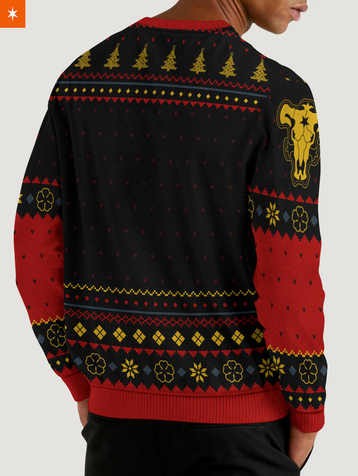 Fandomaniax - Black Bull Xmas Unisex Wool Sweater