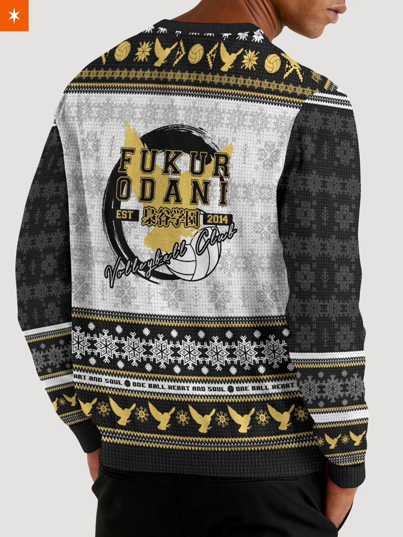 Fandomaniax - Fukurodani Jersey Christmas Unisex Wool Sweater