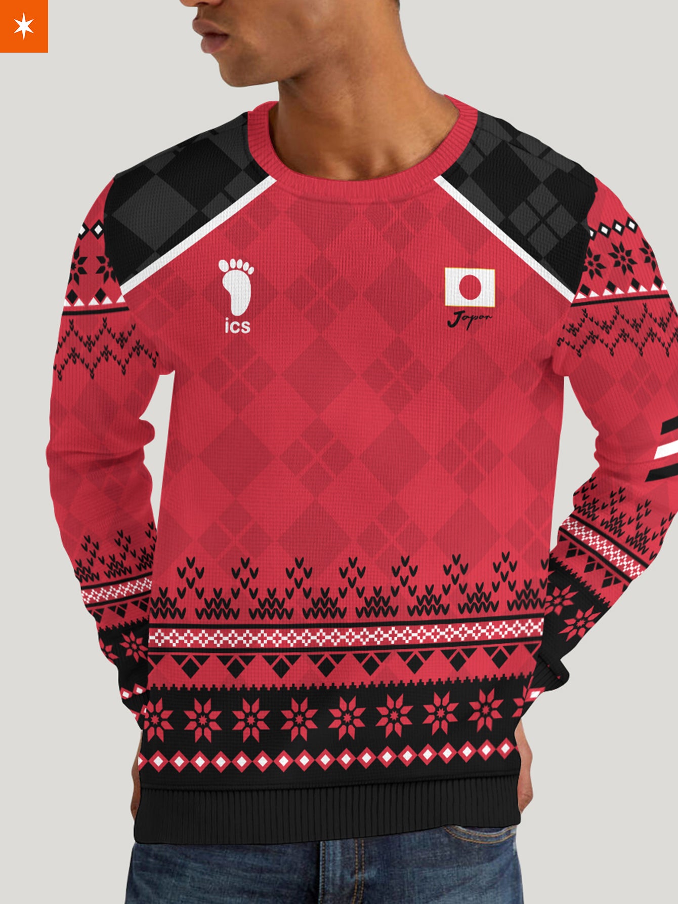 Fandomaniax - Personalized Haikyuu National Team Christmas Unisex Wool Sweater