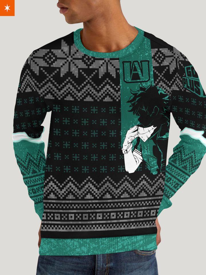 Fandomaniax - Izuku Midoriya Unisex Wool Sweater