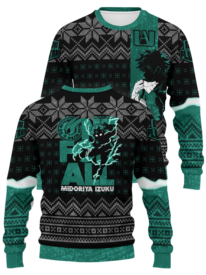 Fandomaniax - Izuku Midoriya Unisex Wool Sweater