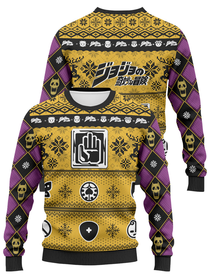 Fandomaniax - Jojo Bizarre Christmas Unisex Wool Sweater