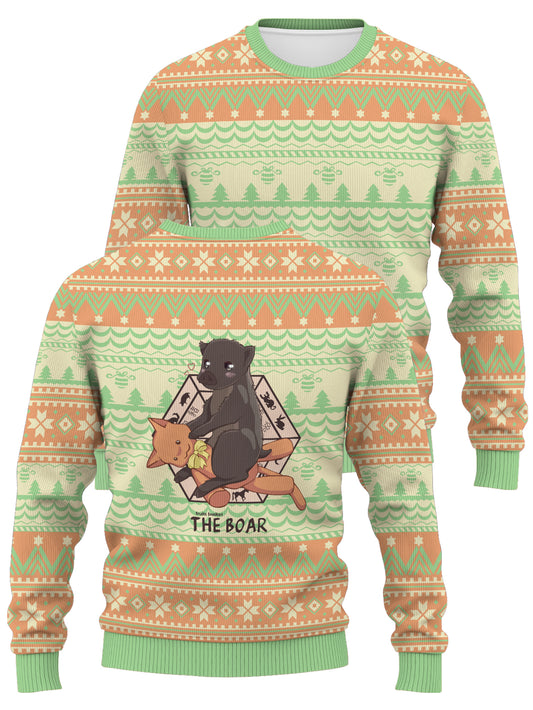 Fandomaniax - Kagura The Boar Unisex Wool Sweater