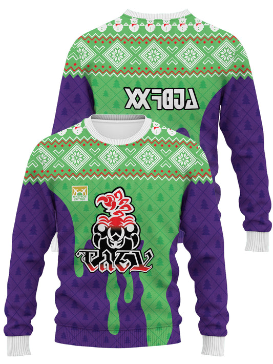 Fandomaniax - [Buy 1 Get 1 SALE] Poke Poison Uniform Unisex Wool Sweater