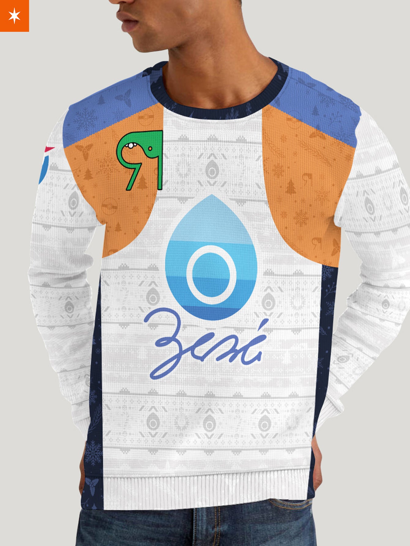 Fandomaniax - [Buy 1 Get 1 SALE] Personalized Pokemon Water Uniform Unisex Wool Sweater