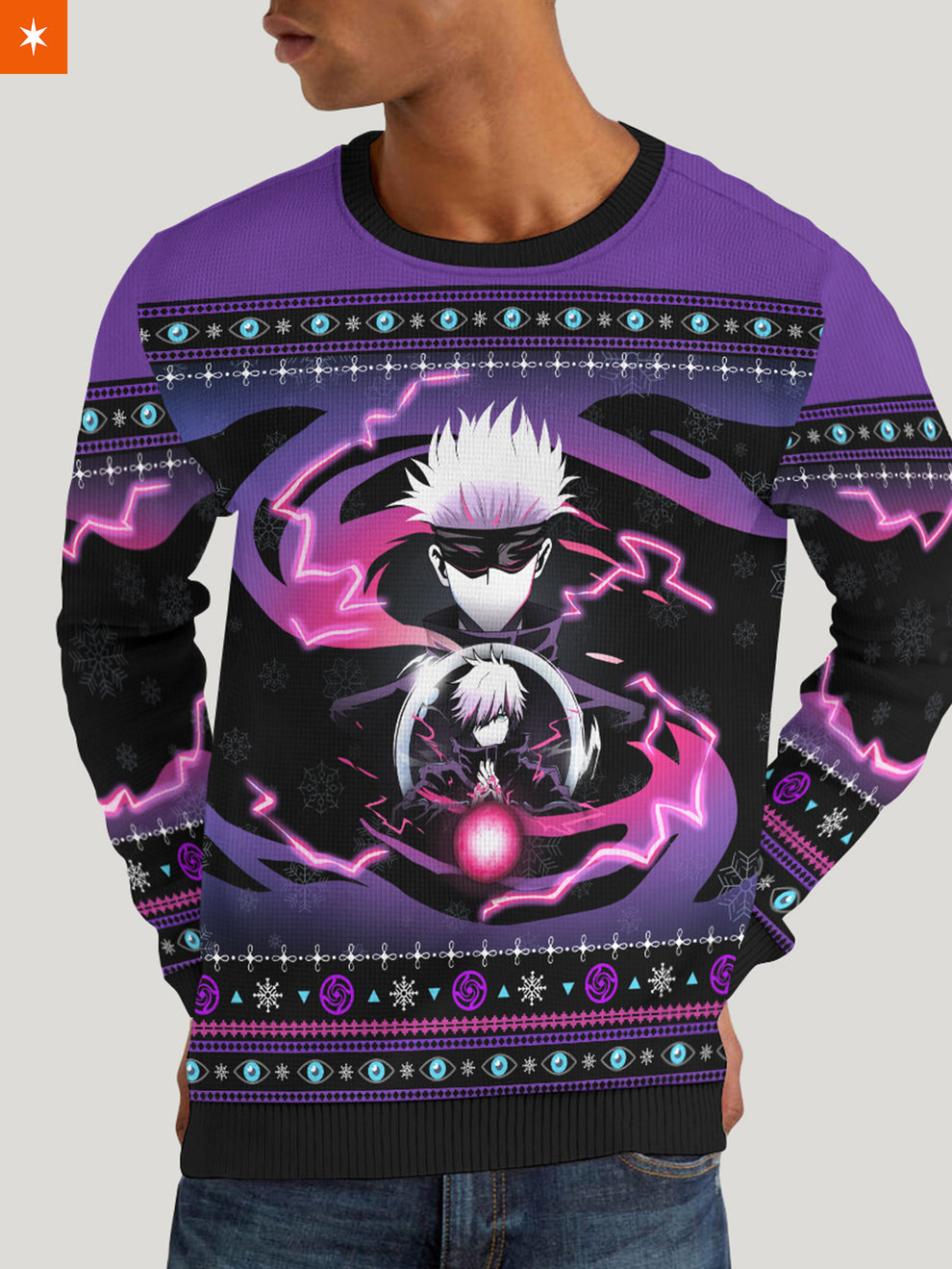 Fandomaniax- Satoru Gojo Unisex Wool Sweater