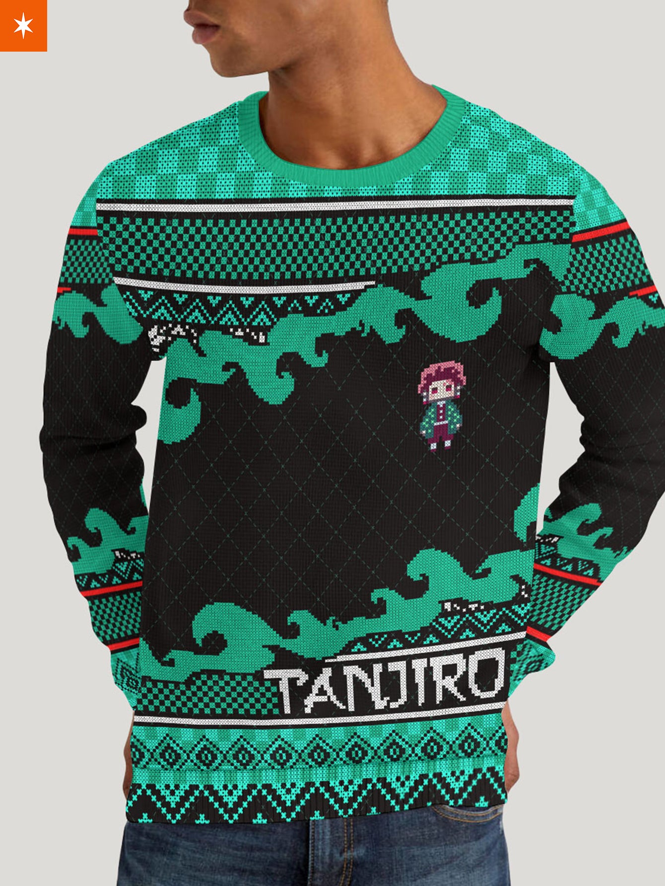 Fandomaniax - Tanjiro Christmas Unisex Wool Sweater