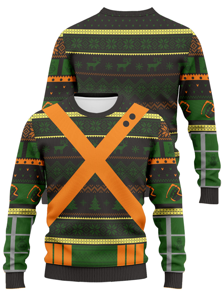 Fandomaniax - UA High Katsuki Unisex Wool Sweater