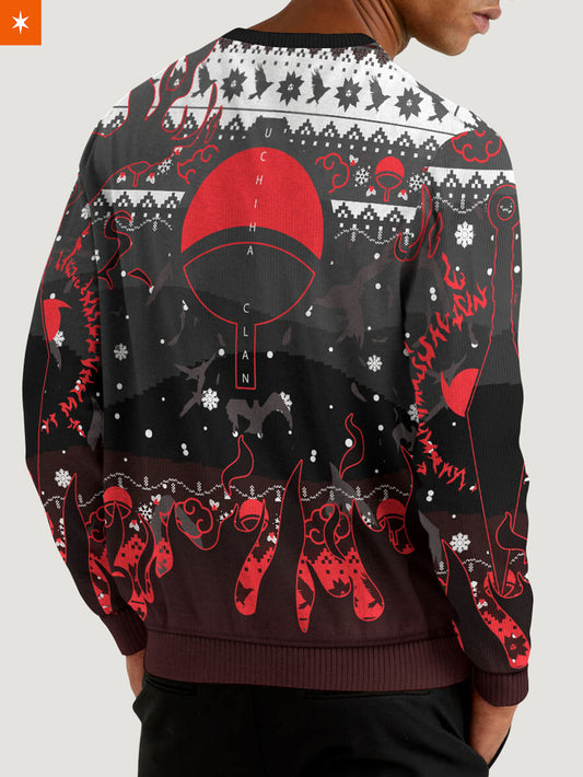 Fandomaniax - [Buy 1 Get 1 SALE] Uchiha Emblem Unisex Wool Sweater