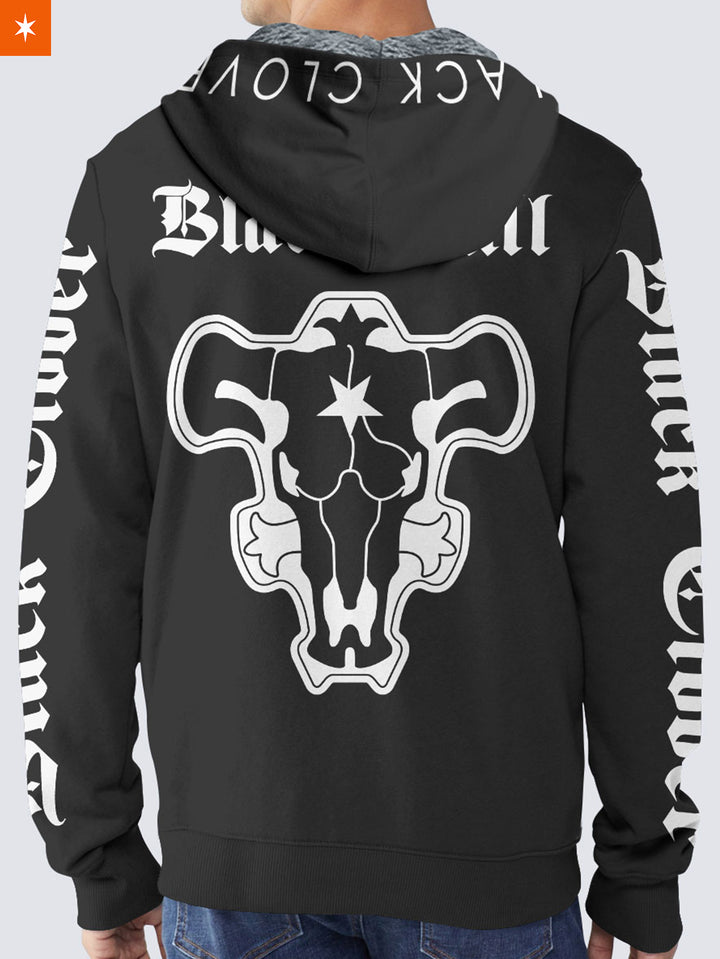 Fandomaniax - Black Bull Velvet Hoodie