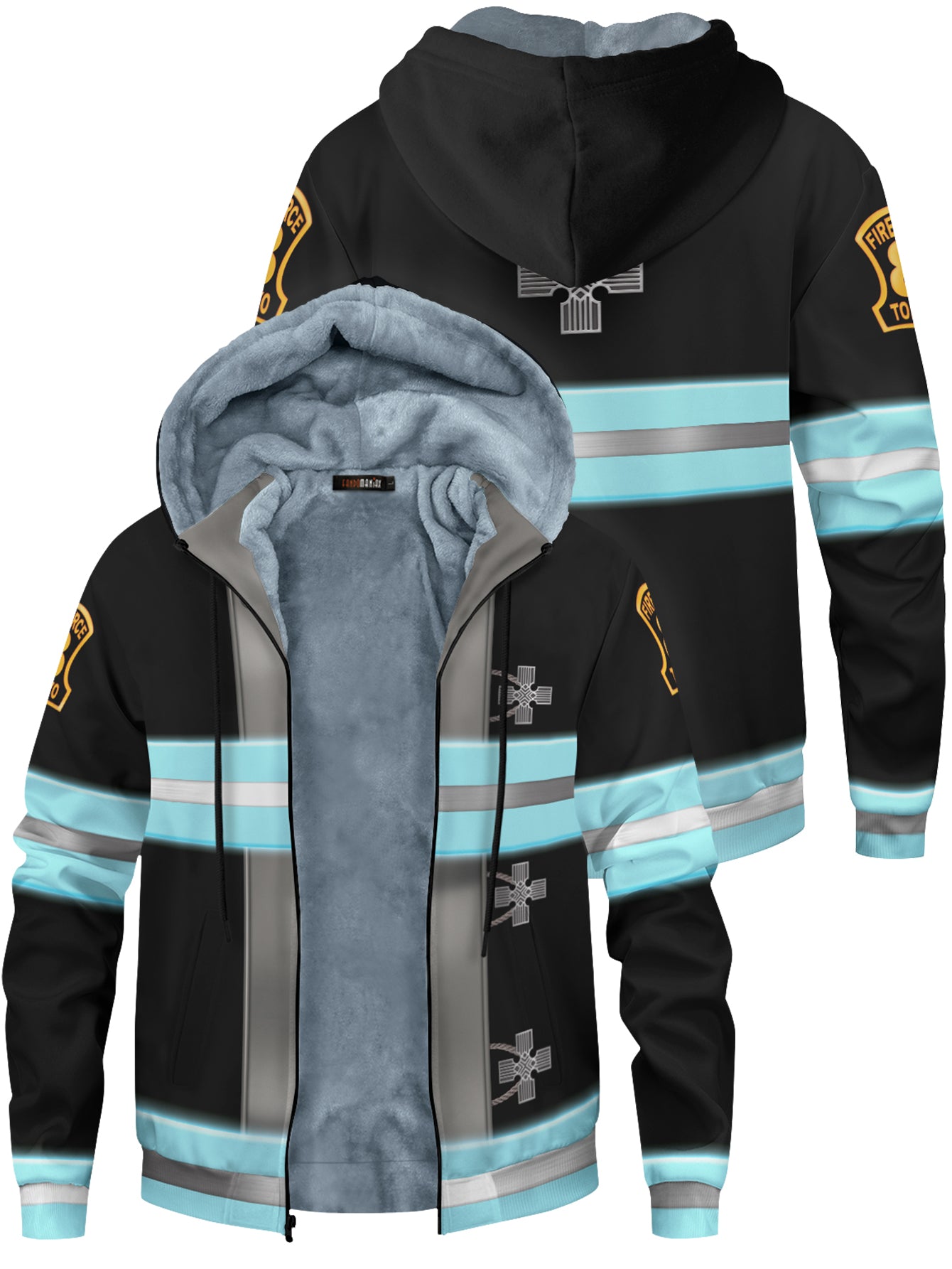 Fire force anime hoodie sale