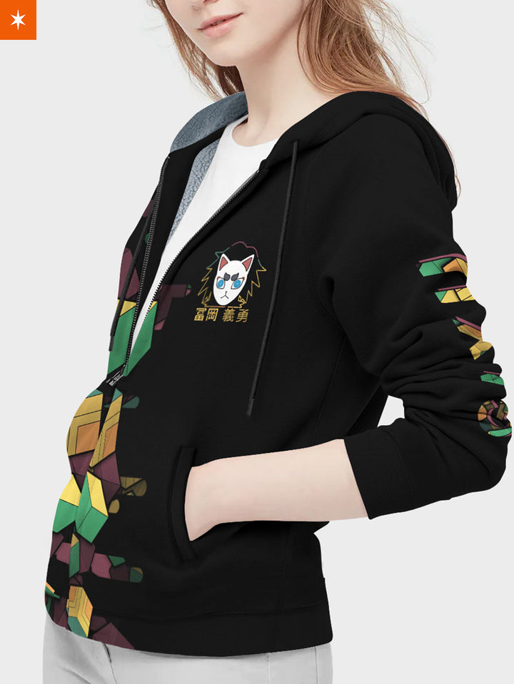 Fandomaniax - Giyu Cube Velvet Hoodie