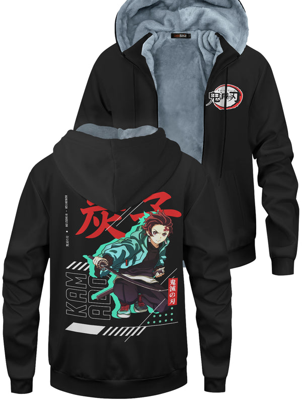 Fandomaniax - Tanjiro Stwear Velvet Hoodie