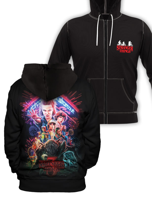 Fandomaniax - Stranger Things Unisex Zipped Hoodie